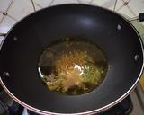A picture of step 4 of Aachari Bhindi.