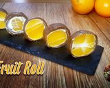 பழ ரோல்/ஆரஞ்சு இனிப்பு(fruit roll recipe in tamil) ரெசிபி ஸ்டேப் 4 புகைப்படம்