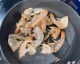 A picture of step 2 of Prawn shell snack.