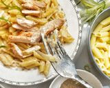 A picture of step 10 of Creamy Lemon butter Chicken pasta.