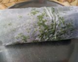 A picture of step 10 of Palak Paneer roll.