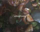 A picture of step 1 of Dry Chilli Patra.