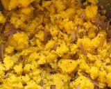A picture of step 6 of Sooji Khaman Upma.