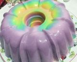 Foto langkah ke 5 dari resep Pudding Roti Rainbow.