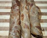 A picture of step 4 of Yellow bean with brown chapati.