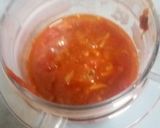 A picture of step 5 of Oven baked carrot strips with smooth mashed potatoes and homemade garlic tomato sauce.