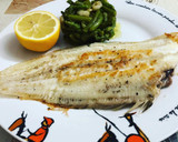 Foto del paso 6 de la receta: Lenguado a la plancha con salteado de trigueros y gambas