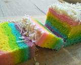 Rainbow cake kukus ny.liem langkah memasak 7 foto