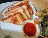 A picture of step 9 of Moong dal sandwich.