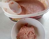A picture of step 5 of Banana Strawberry icecream.
