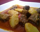 A picture of step 6 of Arvi Gosht.