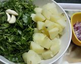 A picture of step 1 of Methi Aloo Sabzi- Fenugreek Potato Curry.