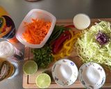 A picture of step 1 of Coleslaw Salad.