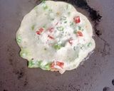 A picture of step 2 of Vegetable Uttapam.