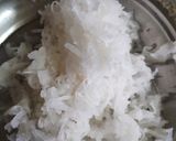A picture of step 1 of Mulyachi koshimbir(radish salad).