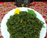 A picture of step 4 of Chaulai Saag.