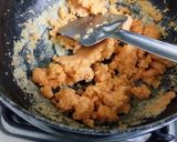 A picture of step 3 of Masoor custard halwa.
