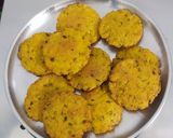 A picture of step 8 of Green peas & Maize flour vada.