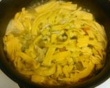 A picture of step 8 of Chicken Noodle Soup (from scratch).