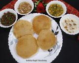 A picture of step 11 of Chana Halwa Puri.