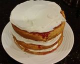 A picture of step 27 of Fresh Berrie Cream Layer Cake.