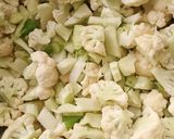 A picture of step 1 of Aloo gobhi.