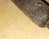 A picture of step 4 of Rajgira Roti.