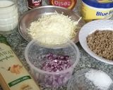 A picture of step 1 of Pasta and minced meat casserole#oneafrica #recipemarathon.