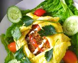 Foto langkah ke 7 dari resep Nasgor Berselimut Mentai Ayam.