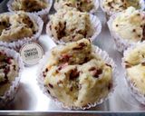 Foto langkah ke 9 dari resep Bolu Kukus Pisang Mekar No Telur No Mixer.