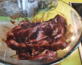 Foto del paso 1 de la receta: Costillar al horno con barbacoa y miel