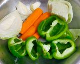 A picture of step 2 of Veg. Chaw Mein.