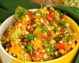 A picture of step 11 of Tangy- Sweet- Spicy Mango Chaat.