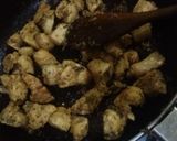 A picture of step 4 of Chicken roll with tortilla.