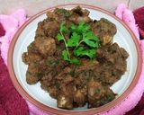 A picture of step 5 of Beef Masala.