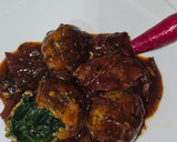 Foto del paso 9 de la receta: Albóndigas de espinacas en salsa de confit de pato