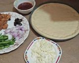 A picture of step 4 of Pizza 🍕 in tikka flavor.