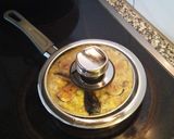 A picture of step 8 of Fig Omelet.