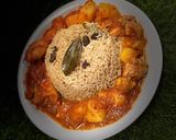 A picture of step 4 of Cinnamon rice.