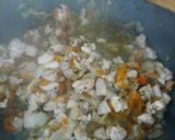 Foto del paso 6 de la receta: Cilindros de Calabacín rellenos de pollo y verduras varias