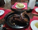 A picture of step 7 of #themechallenge roasted chicken and mukimo.