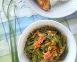 Foto langkah ke 6 dari resep Tumis Bunga Bawang Merah Bejek Tahu Bumbu Cabe #selasabisa.