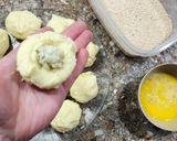 Foto del paso 5 de la receta: 🧀💣Bombas de papa al roquefort 💣🧀