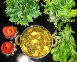 आलू पालक की सब्जी (Aloo palak ki sabzi recipe in Hindi) रेसिपी चरण 8 फोटो