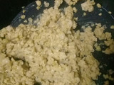 Pizzeta/hamburguesa con masa verde