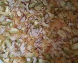 A picture of step 6 of Semolina mango cake.
