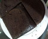 A picture of step 5 of Anniversary chocolate vanila cake.