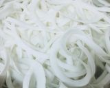 A picture of step 1 of Green Tea Coconut Candy.