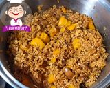 Foto langkah ke 7 dari resep Vegan Pumpkin Rice alaMetut 👩‍🍳.