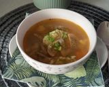 Gombaleves kukoricalisztes galuskával recept fázis 4 fotója